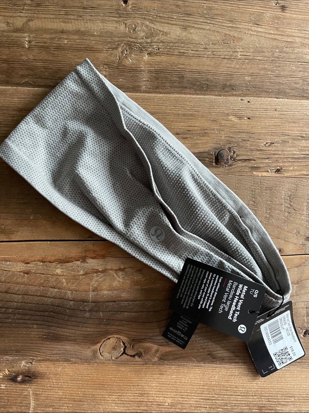 NWT Lululemon Metal Vent Tech Wide Headband